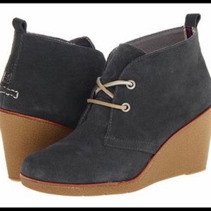Sperry Suede Wedge Bootie
